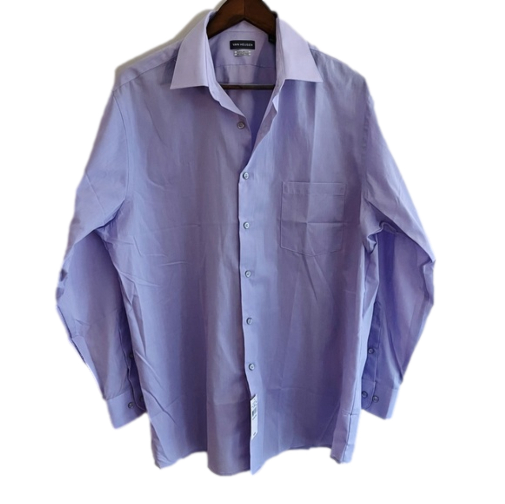 NWT Van Heusen lilac button-down dress shirt